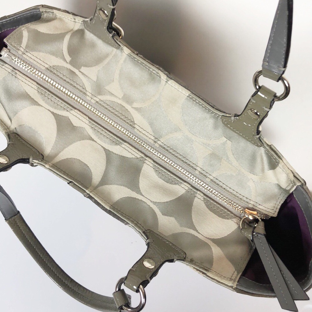 Coach Pieced Patchwork Leather Suede Shoulder Bag - image 7